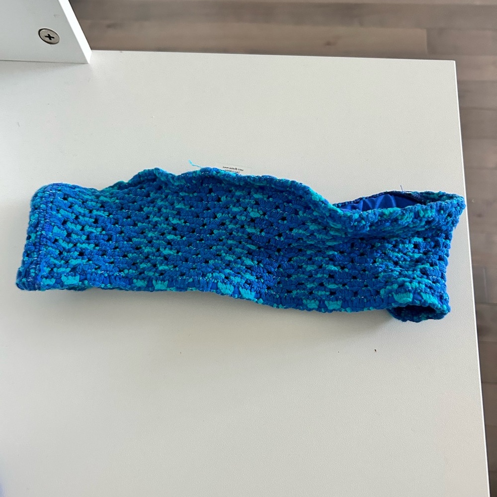 Triangl Swimwear Textured Blue & Teal Bikini Set